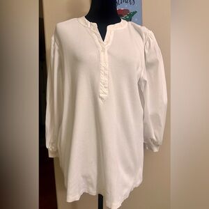 Chico's Cream Button-Up Shirt